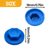 M5.5 Hex Head Screw Caps - 6 Colors, 50-200 Pack