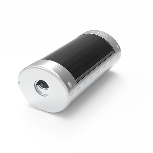 LS-7V4JK cylindrical overhead line power platform with integrated curved solar surface.