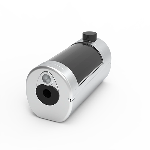 LS-9V6GB11110 cylindrical self-powered overhead-line monitoring node with integrated solar surface.