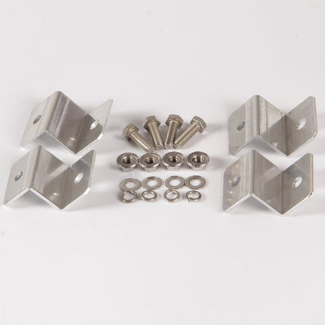 Solar Panel Z Brackets Mounting Kit, 4PCS Aluminum Set for RV Boats Off Grid Roof