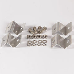 Solar Panel Z Brackets Mounting Kit, 4PCS Aluminum Set for RV Boats Off Grid Roof