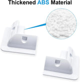 White ABS solar panel corner brackets with molded mounting bases
