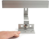 Adjustable roof hook and clamp detail for solar panel mounting