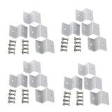 Aluminum solar Z bracket pack options with matching bolts