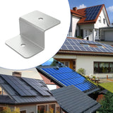 Aluminum Z bracket beside roof-mounted solar panel applications