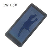 1W 1.5V amorphous panel with water droplet on the active area, waterproof effect.