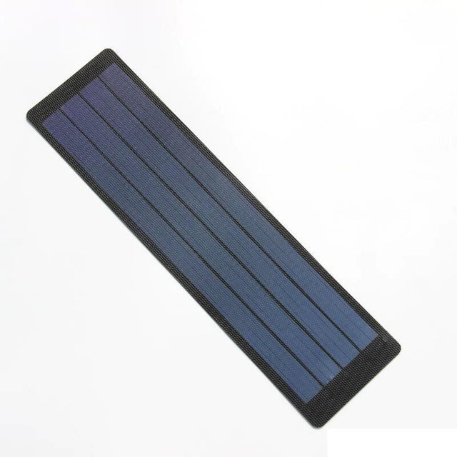 Long narrow amorphous module lying flat