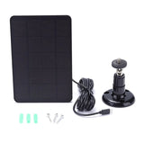 4W camera solar panel — black panel and fixing set