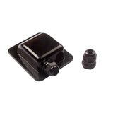 Black solar cable entry gland side view with cable gland part