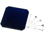 C60 solar cell with matching dog bone tabbing strips