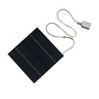 1.2W 5V Epoxy Mini Solar Panel with 35cm USB-A Lead — square panel with USB-A lead