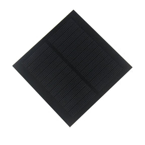 1.3W 5.5V Mini Solar Panel, 98 × 98mm PET Module — square panel front