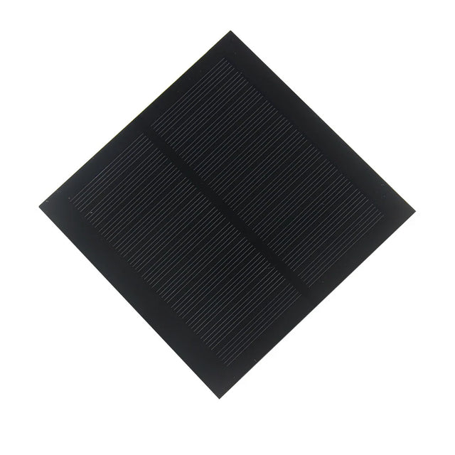 1.3W 5.5V Mini Solar Panel, 98 × 98mm PET Module — square panel front