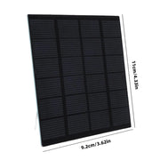 1.5W 6V PET Mini Solar Panel, 110 × 92 × 2mm DIY Module — panel front with dimensions