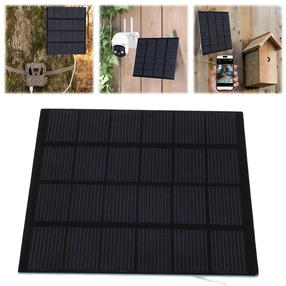 1.5W 6V PET Mini Solar Panel, 110 × 92 × 2mm DIY Module — panel use collage