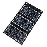 10W, 15W or 20W EVA Folding Solar Charger with Dual USB-A — three-fold solar charger