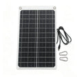 11W 12V Solar Panel with 1m USB-C Cable and Carabiners — panel with attached cable