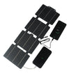 14W or 25W ETFE Four-Fold Solar Charger, USB-C and USB-A — 25W four-fold charger and devices
