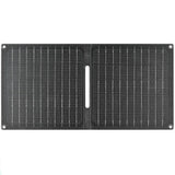 15W ETFE Two-Fold Solar Charger with USB-A and USB-C — open front view