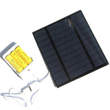2.5W 5V Solar AA/AAA Rechargeable Battery Charger Kit — panel with charging cradle