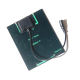 2W 6V Solar Ventilation Fan Kit with DC5521 Cable — rear panel DC lead