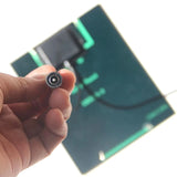2W 6V Solar Ventilation Fan Kit with DC5521 Cable — DC barrel connector close-up