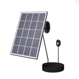 3.3W 5V Solar Panel with 3-Pin Camera Connector, Black or White — black panel with three-pin lead