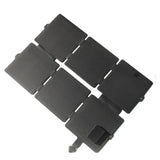 30W ETFE Six-Fold Solar Charger, Blue or Black, USB and DC — panel rear