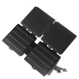 30W ETFE Six-Fold Solar Charger in Black or Blue — six-fold panel partly closed