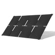 45W ETFE Foldable Solar Charger with USB-C, USB-A and DC — open eight-section panel