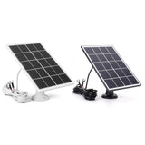 4W 5V Ring Doorbell Solar Panel with 3.2mm Fork Connector — black and white panels with mounts