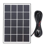 4W 5V Ring Doorbell Solar Panel with 3.2mm Fork Connector — panel front with 3m fork lead