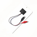 5W 12V Solar Panel with Alligator Clip Lead, 250 × 120mm — panel rear and battery clip leads