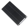 6W 5V Solar Charger Panel with USB-A and USB-C Outputs — slim solar panel front