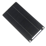 6W 5V Solar Charger Panel with USB-A and USB-C Outputs — slim solar panel front