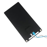 6W 5V Solar Charger Panel with USB-A and USB-C Outputs — panel rear with cable