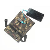 7W 5V Four-Fold USB Solar Charger, Black or Camouflage — camouflage charger powering a phone