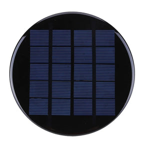 1.1W round epoxy solar panel front