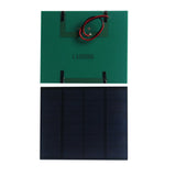 Front and rear views of the same solar panel