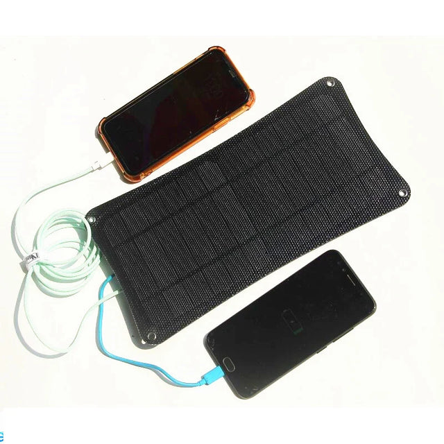 10W ETFE panel charging two devices