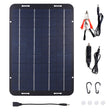 10W panel with connection leads, USB adapter, carabiners and suction cups