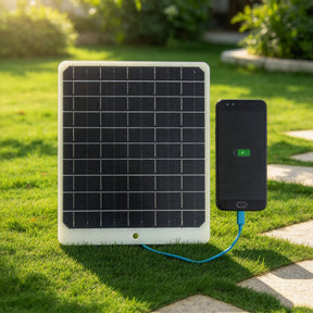 10W USB-A solar panel front
