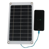 10W panel shown with a phone charging example