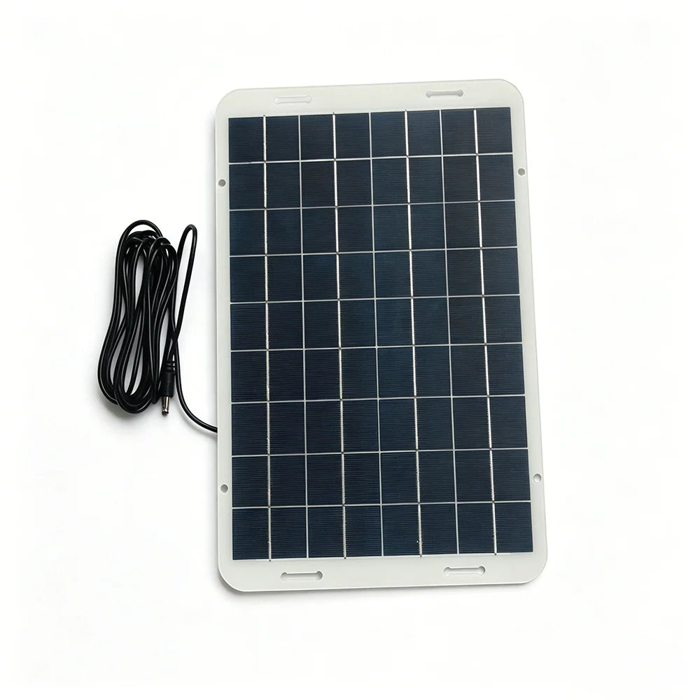 Angled front view of the wired panel