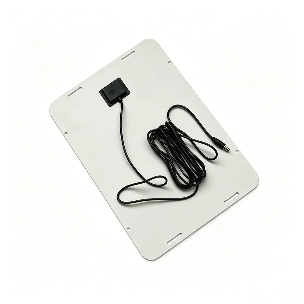 Panel rear junction box and coiled lead