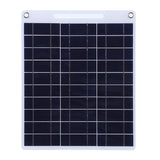 White-framed 13W panel with dark polycrystalline cells