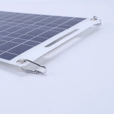 Side of panel with hanging slot and carabiner