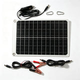Panel with standard kit leads and two carabiners