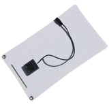 White rear of the flexible panel and junction box