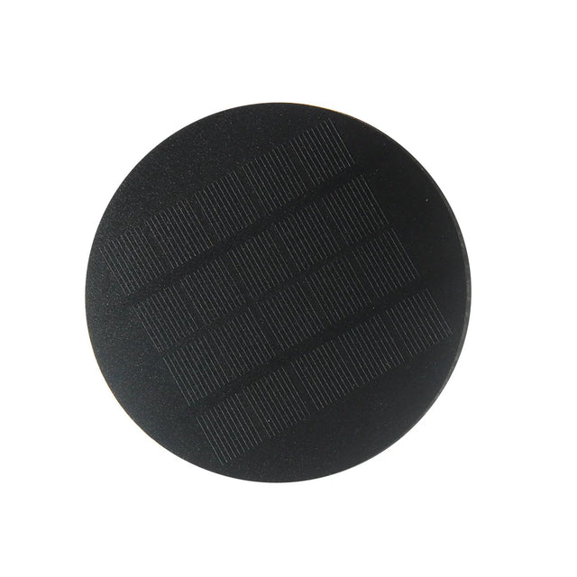 1W round mini solar panel front
